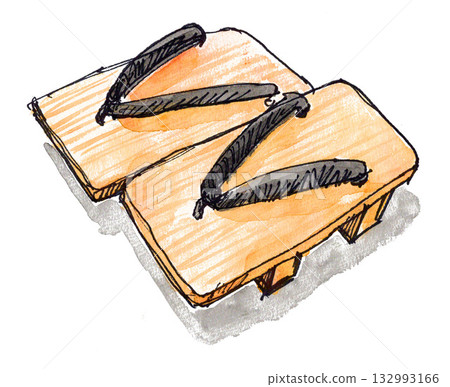 Geta drawn in watercolor 251111pix7 Geta drawn in watercolor 251111pix7 132993166