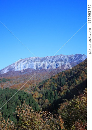 Autumn leaves at their best at Mt. Daisen Autumn leaves at their best at Mt. Daisen 132993782