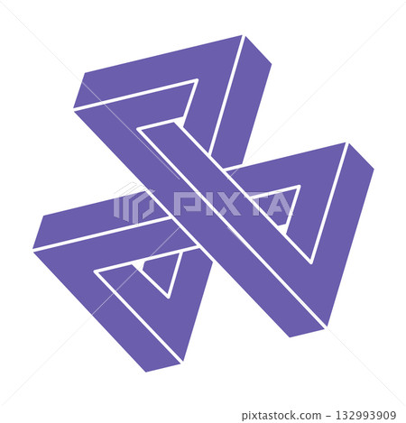 WebIllusion shapes. 3d geometry. Optical illusion figure. Sacred geometry. Logo. 132993909