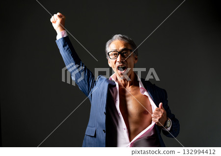 Businessman Superhero Chest Businessman Superhero Chest 132994412