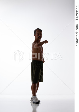 Muscle silhouette whole body 132994440