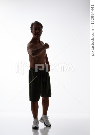 Muscle silhouette whole body Muscle silhouette whole body 132994441