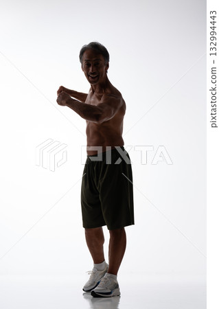 Muscle silhouette whole body Muscle silhouette whole body 132994443