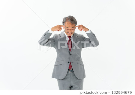 Business senior man worries Business senior man worries 132994679