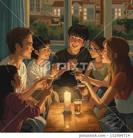 A toast toast A toast toast 132994714