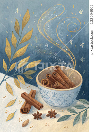 brown sugar with star anise spice on wood brown sugar with star anise spice on wood 132994902