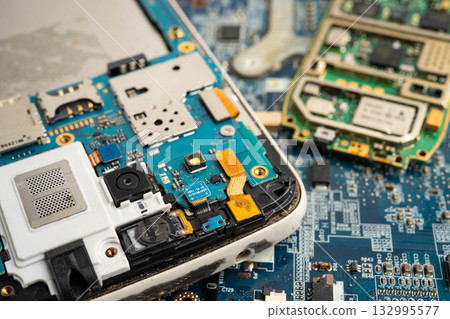 Repairing and upgrade circuit mainboard of notebook, electronic, computer hardware and technology. Repairing and upgrade circuit mainboard of notebook, electronic, computer hardware and technology. 132995577