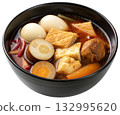 Boiled stewed eggs and tofu 132995620
