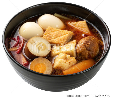 Boiled stewed eggs and tofu Boiled stewed eggs and tofu 132995620