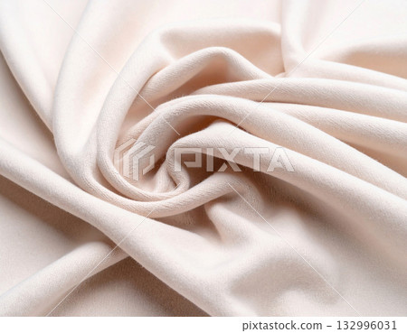Delicate texture. Natural light color. Texture of premium textile fabric. Premium cotton material. 132996031