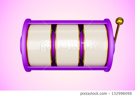 The slot machine has a lever that is used to spin the reels The slot machine has a lever that is used to spin the reels 132996098