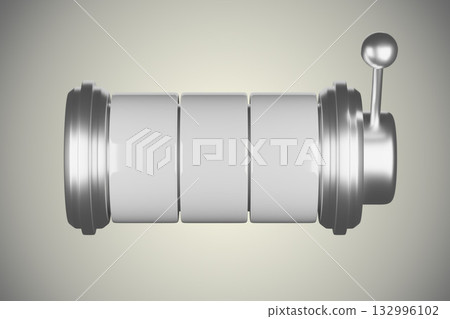 The slot machine has a lever that is used to spin the reels 132996102