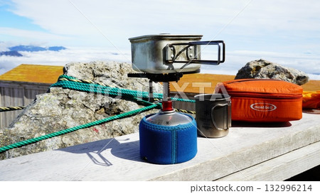 在乘鞍嶽山頂享用山間美食。 132996214