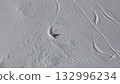 Skier leaving tracks on fresh snow, sequence 132996234