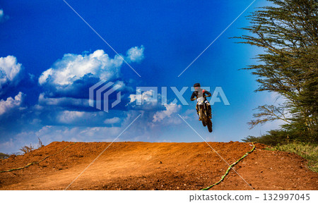 Motorcycle Motorbike Motorcross Racing Competition Adventure Motorsport 132997045