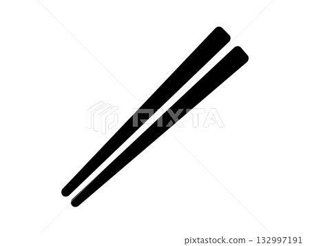 Chopsticks icon monochrome Chopsticks icon monochrome 132997191