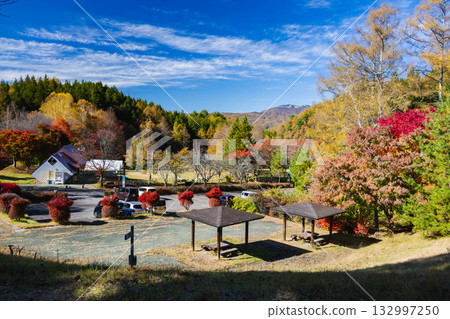 Izumi lake park in autumn Izumi lake park in autumn 132997250