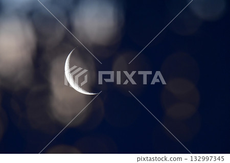 Moon in the sky, Patagonia, Argentina 132997345