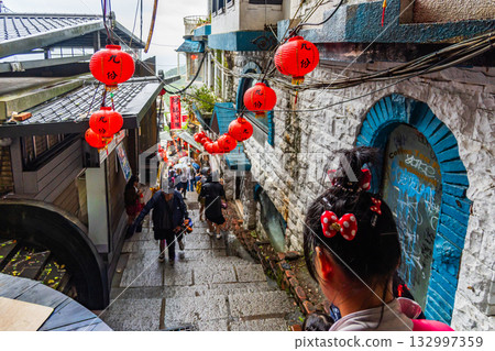 台灣,阿美茶館,九份,九份老街,新北市,吉山街 台灣,阿美茶館,九份,九份老街,新北市,吉山街 132997359