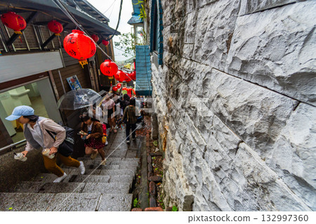 台灣，阿美茶館，九份，九份老街，新北市，吉山街 132997360