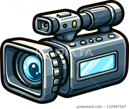 電視攝影機示意圖 132997587