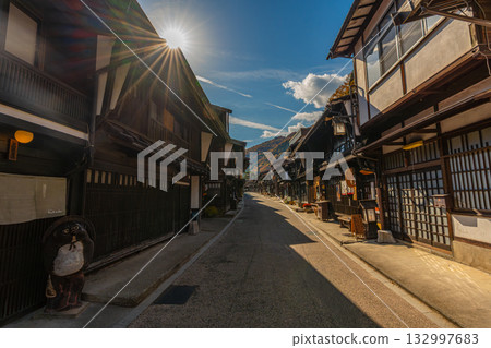 秋天 奈良宿中山道 秋天 奈良宿中山道 132997683
