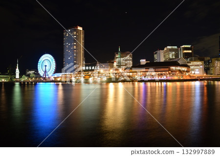 Night view of Kobe Sannomiya Night view of Kobe Sannomiya 132997889