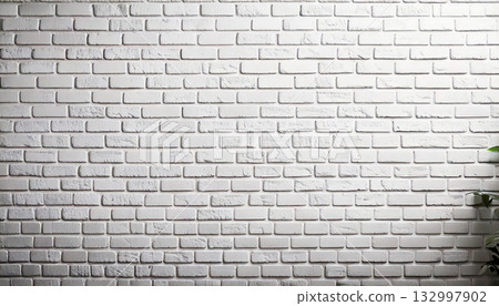 A full shot of a white brick wall A full shot of a white brick wall 132997902