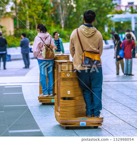 日本東京城市景觀：期待在高輪Gateway站前的高輪Gateway City體驗自動駕駛出行 = 10 132998054