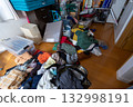 Decluttering, changing clothes, tidying up 132998191