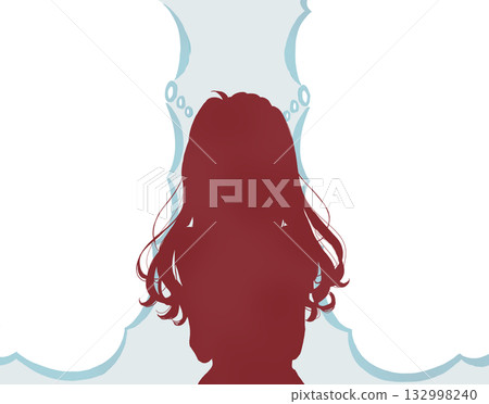 想像一個女性的輪廓 132998240