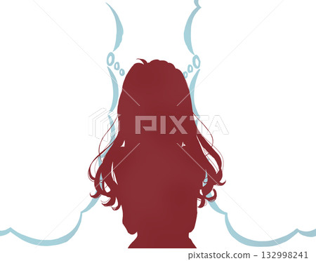 想像一個女性的輪廓 132998241