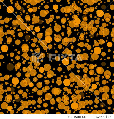 Bubbles vector seamless pattern. Yellow black color beer texture. eps10 132999142