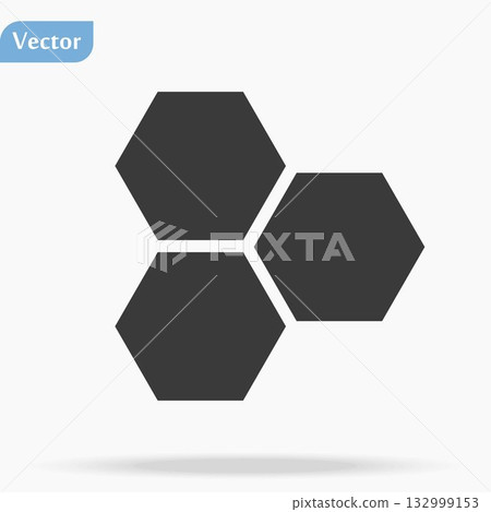 Honeycombs icon vector. Trendy flat honeycombs icon on white background. Vector illustration can be used for web and mobile graphic design, logo, eps10 132999153