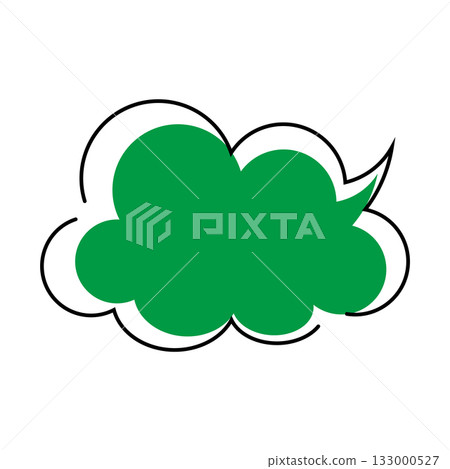 Simple speech bubble illustration - Fluffy Simple speech bubble illustration - Fluffy 133000527