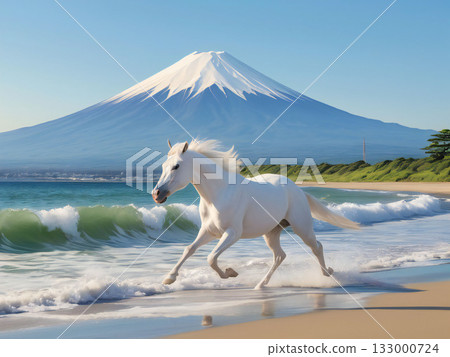 A thoroughbred sprinting at full speed. A thoroughbred sprinting at full speed. 133000724