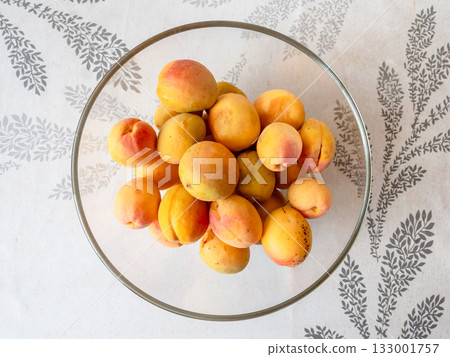 freshly collected local Armenian common apricots freshly collected local Armenian common apricots 133001757