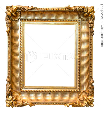 ancient vertical very wide golden painting frame 133001791
