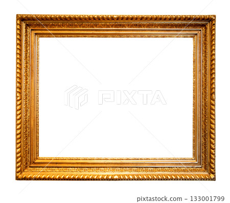 retro horizontal carved gold picture frame cutout retro horizontal carved gold picture frame cutout 133001799