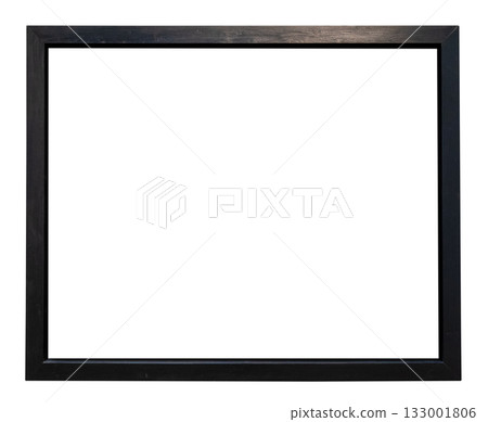 horizontal flat narrow black painting frame cutout horizontal flat narrow black painting frame cutout 133001806