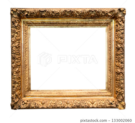 baroque horizontal decorated golden painting frame baroque horizontal decorated golden painting frame 133002060