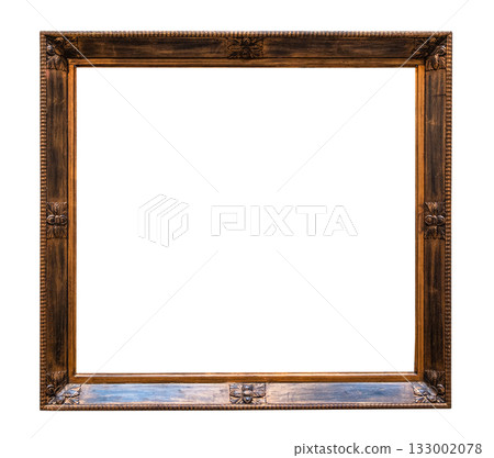 retro horizontal dark brown painting frame cutout 133002078