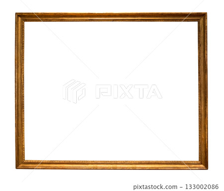 vintage horizontal narrow golden picture frame vintage horizontal narrow golden picture frame 133002086