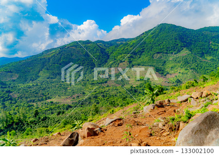 The foot of the hills. 133002100