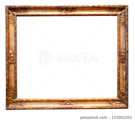 blank antique horizontal painting frame cutout 133002263