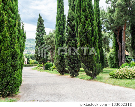 park around Holy Trinity Cathedral in Tbilisi city park around Holy Trinity Cathedral in Tbilisi city 133002318
