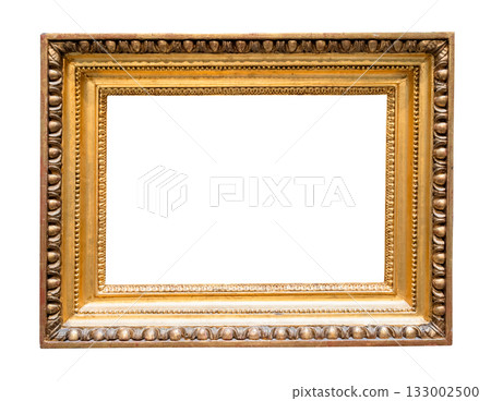 old horizontal wide golden painting frame cutout old horizontal wide golden painting frame cutout 133002500