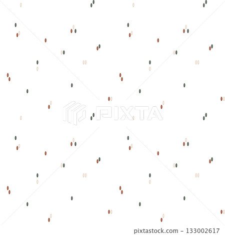 Seamless pattern with illustration burgundy green and beige stripes in the form of line of threads or seam randomly arranged. Repeat ornament with abstract geometric design. Minimalist background 133002617