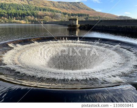 Bell-Mouth Spillway in Hope Valley Reservoir, Bamford 133003841