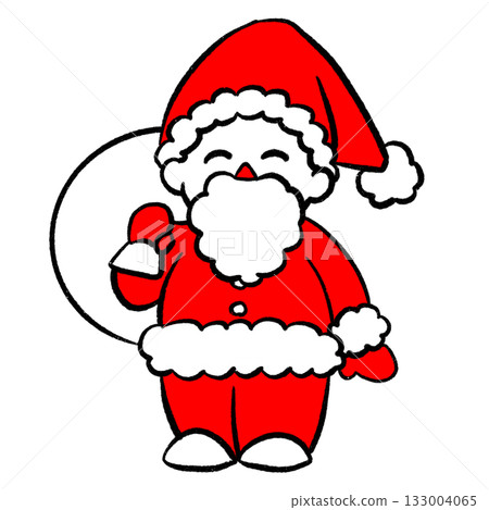 帶著禮物的微笑的聖誕老人 帶著禮物的微笑的聖誕老人 133004065